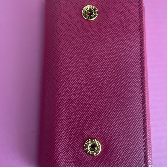 Prada Pink Saffiano Key Holder - Picture 15 of 15
